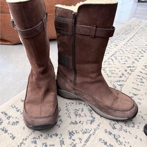 Merrell Encore Winter women Snow Boot Brown Mid Calf size 10